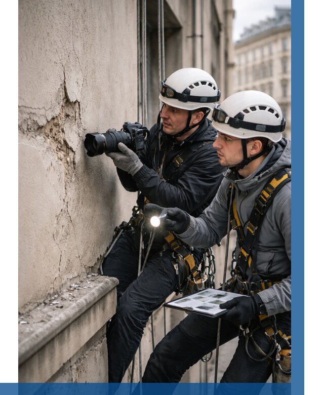 Фотофиксация дефектов фасада в Нововоронеже от 4554 р. | ВЫСОТНИК-Нвв