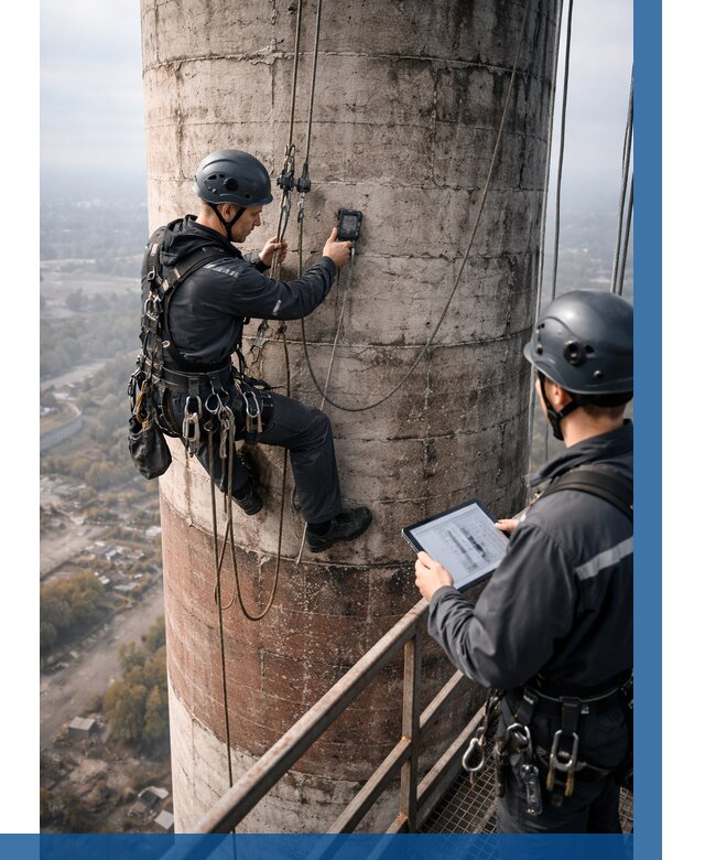 Обследование дымовой трубы в Нововоронеже от 8096 р. | ВЫСОТНИК-Нвв